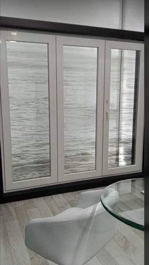 Sliding Casement ALUPLAST White Color UPVC Glass Door, 08 mm