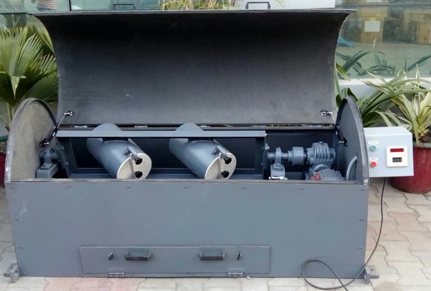 Mild Steel Aimco Deval Abrasion Testing Machine with Canopy