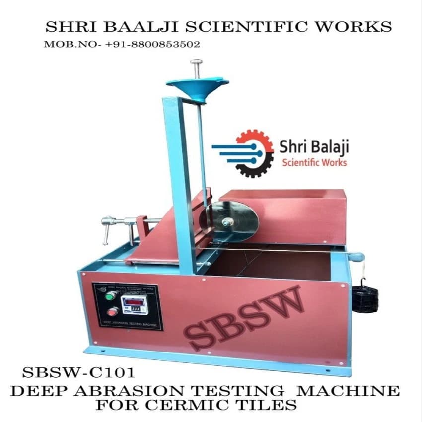 50-60 Hz Mild Steel Deep Abrasion Testing Machine, 52