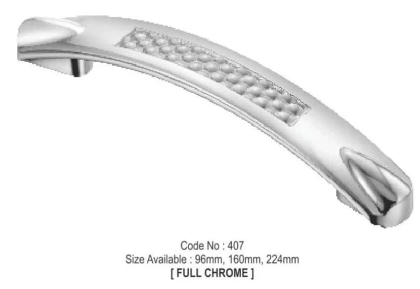 Luxury Cabinet Handle, For Door Fitting, Finish Type: Silver