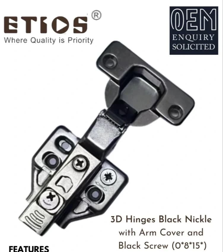 MS 3D Hinges, Size: 3 Inch