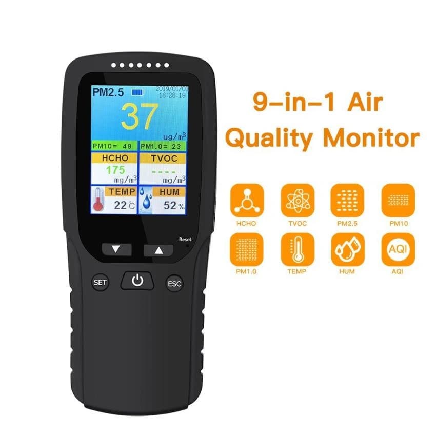 9 in 1 Air Quality Meter, For Laboratory