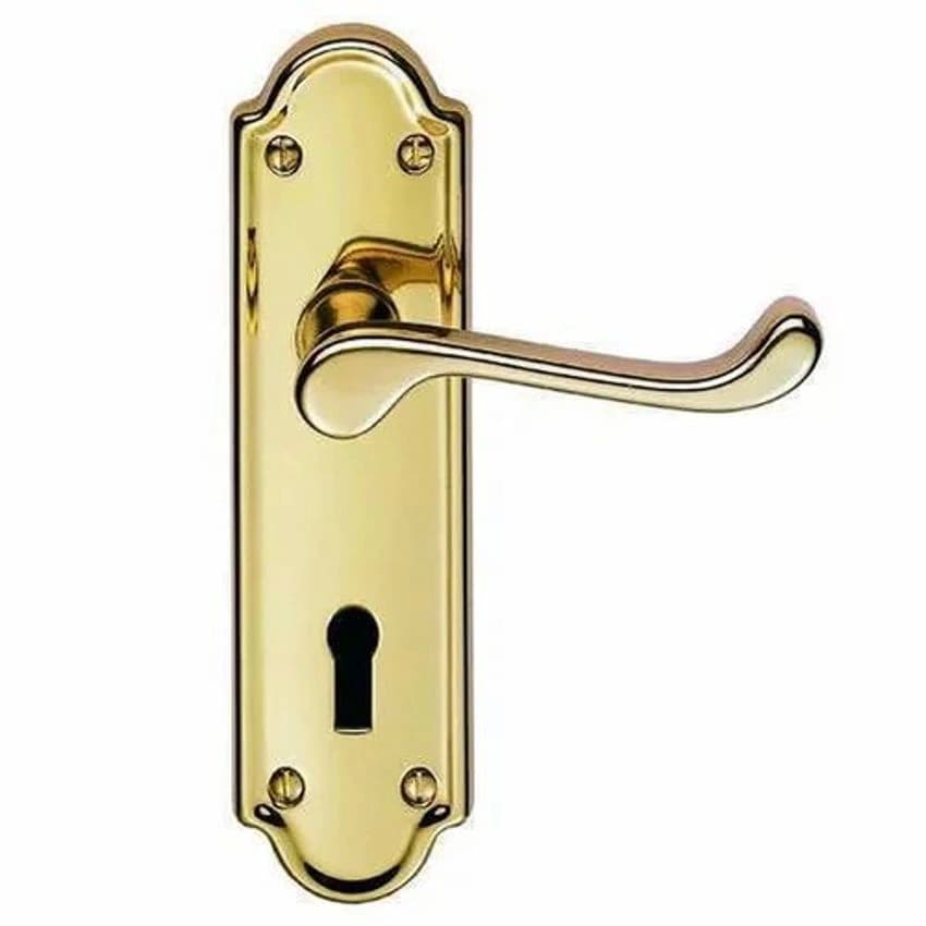 Bedroom Doors Lever Brass Mortise Locks