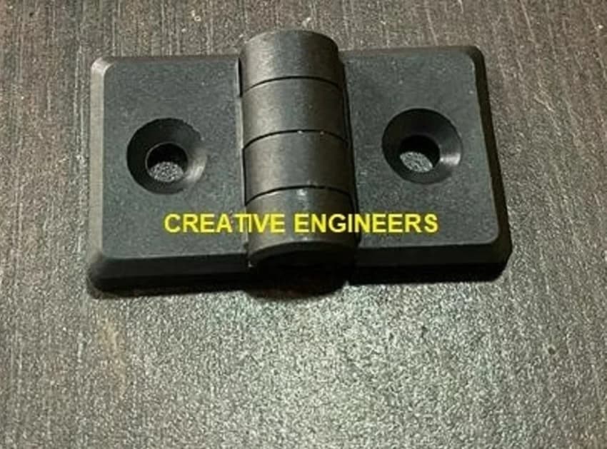 Plastic Hinge, Single Hole, Size: 40x40 mm