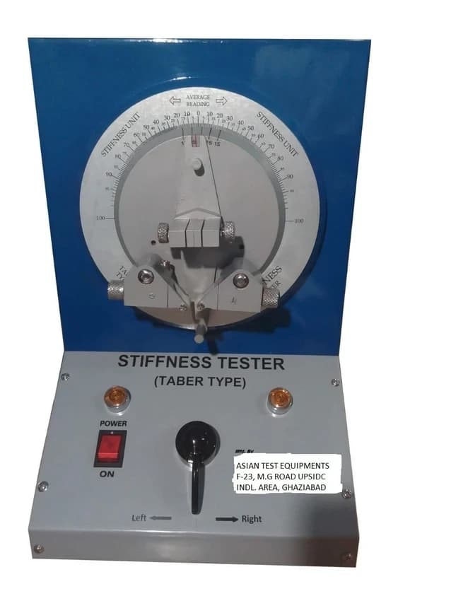 Semi-Automatic Stiffness Tester