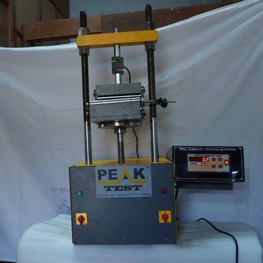Mild Steel Digital Tile Flexure Strength Testing Machine, 50 kN