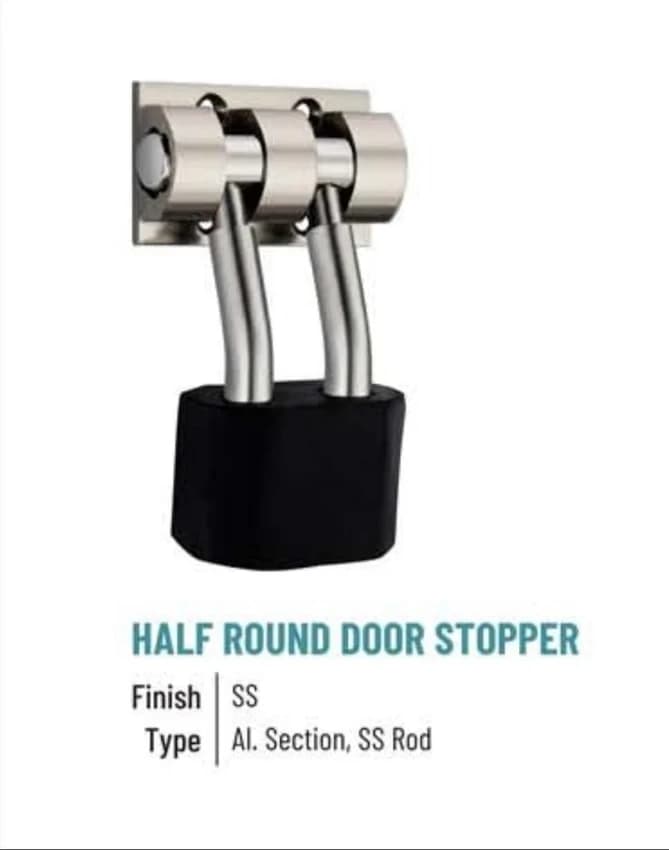Joy Lever Type Double Door Stopper, Size: 3""