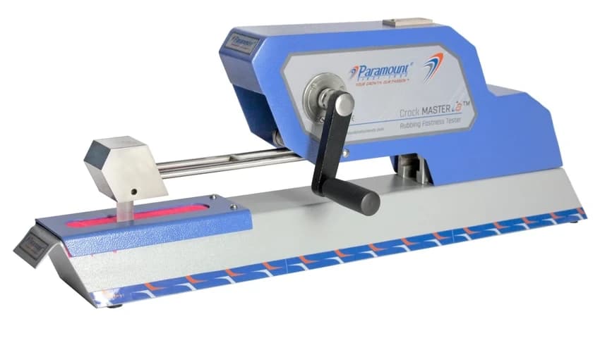 Motorized crock Rubbing Fastness Tester I9, Stroke length: 104 mm