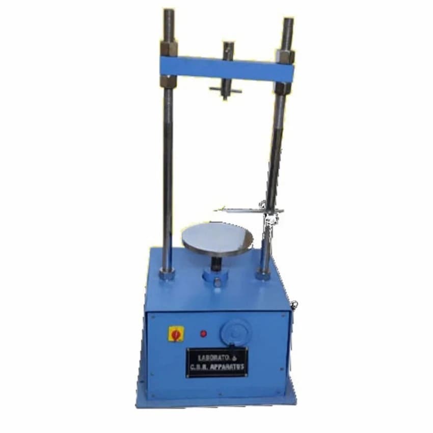 Blue Mild Steel California Bearing Ratio Test Apparatus, Automation Grade: Manual