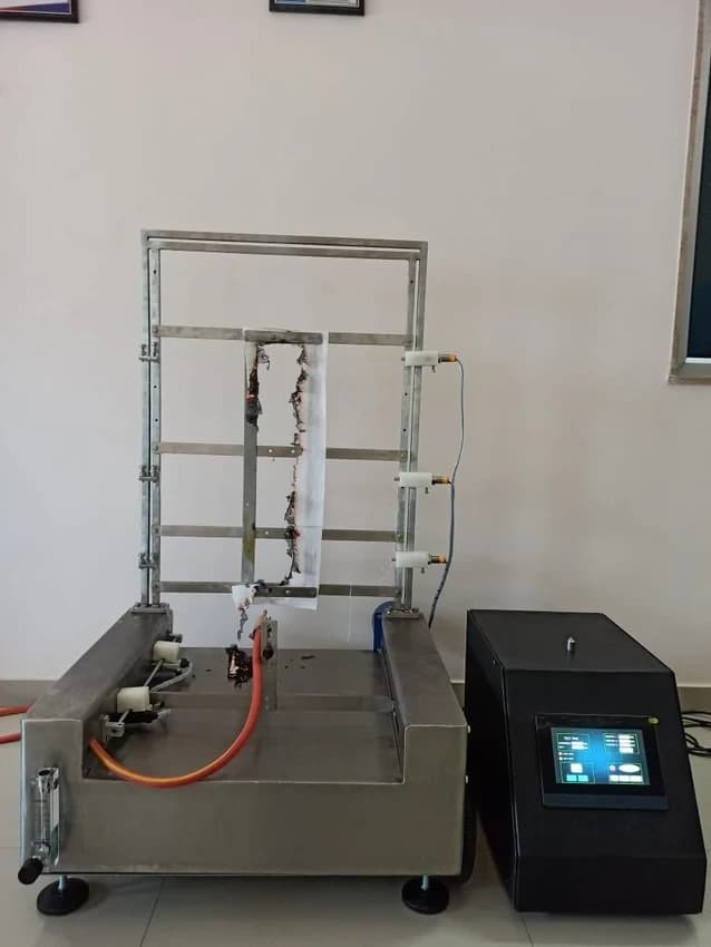 Multi-Purpose Textile Flammability Tester, For Laboratory, Size: 740 X 780 X 1200 mm