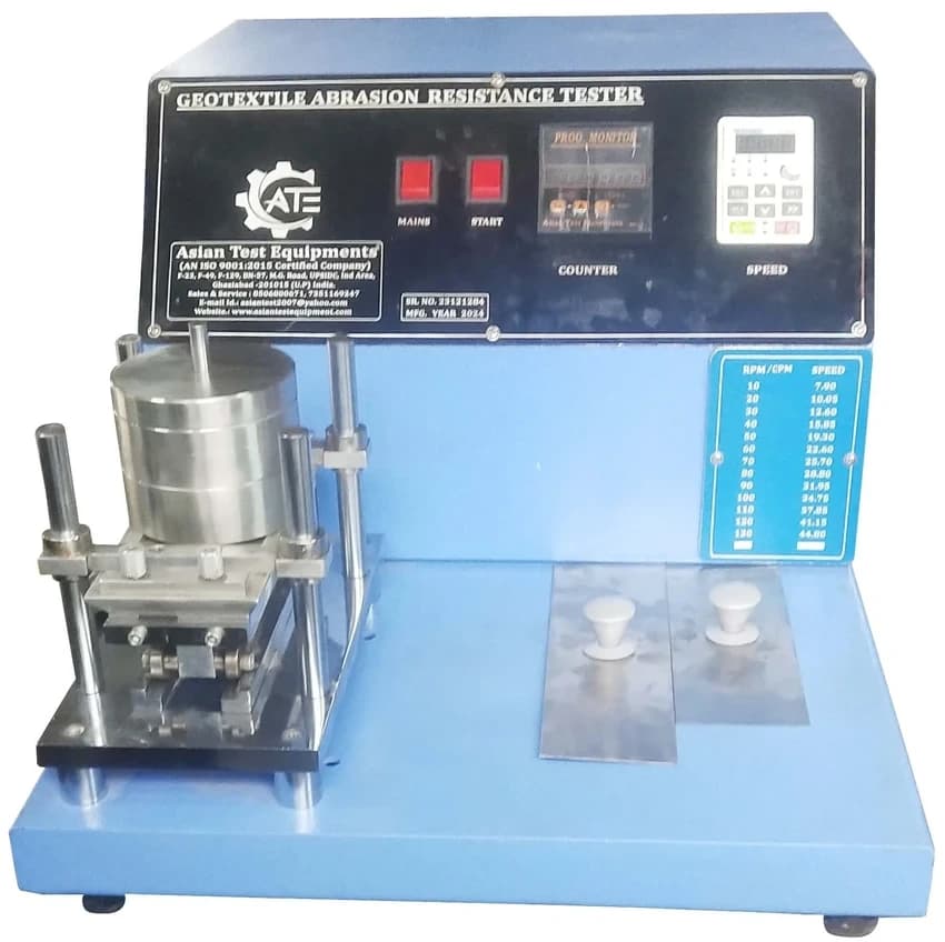ABRASION RESISTANCE TESTER GEOTEXTILE