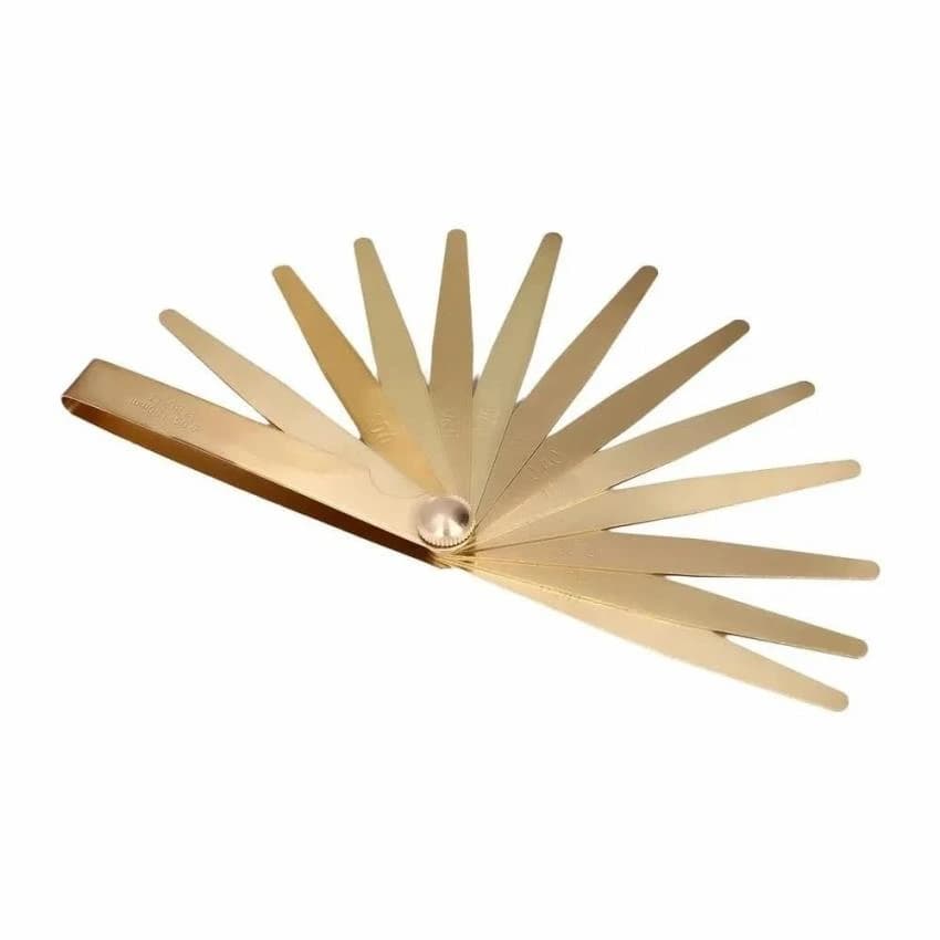 20 Blades Non Magnetic Brass Feeler Gauge, 0.05 - 1.00 mm
