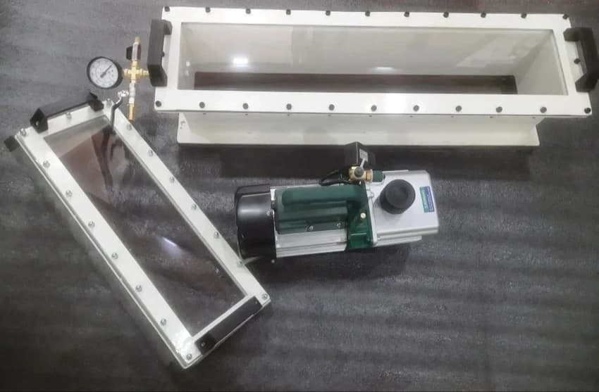 Portable Stainless Steel Flat Bottom Vacuum Box Bubble Leak Testing For Gas, For Industrial