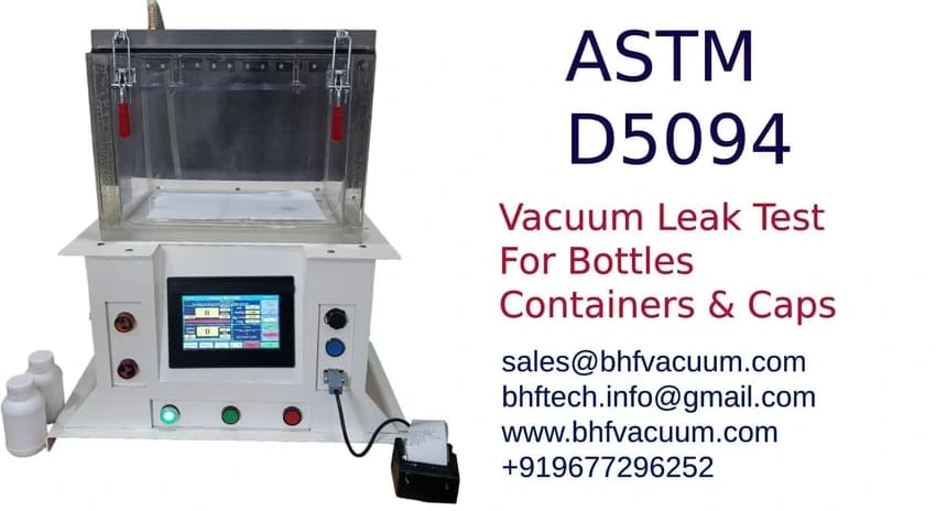 Vacuum test Bottle Leak Tester For Plastic Industry Leak Testing Equipment, Test pressure: 0-10 bar