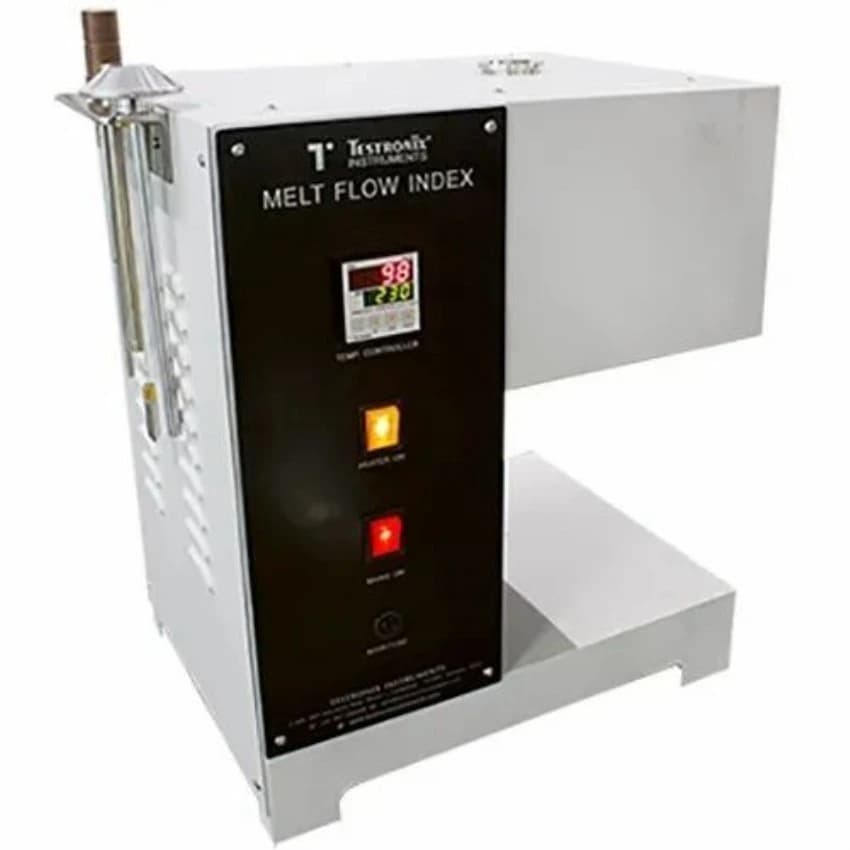 Powder Coated Ambient To 400 Degree Celsius Melt Flow Index Tester -Motorized sample cutting, 220-240 V (ac)