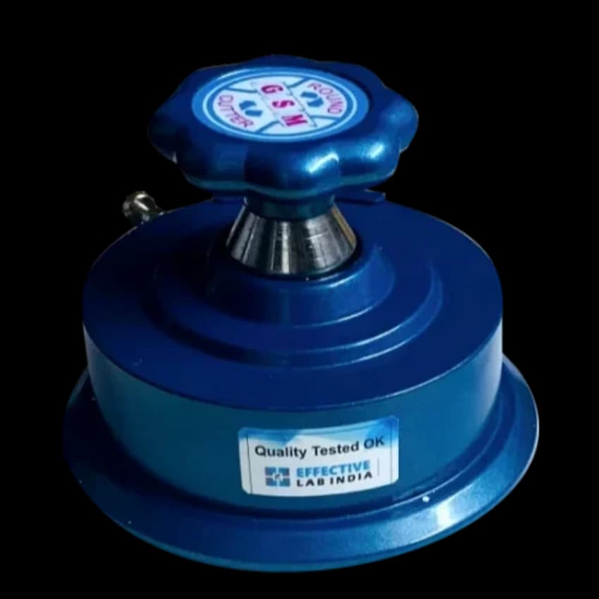 Manual GSM Round Cutter Machine, For Laboratory, 100 Cm2