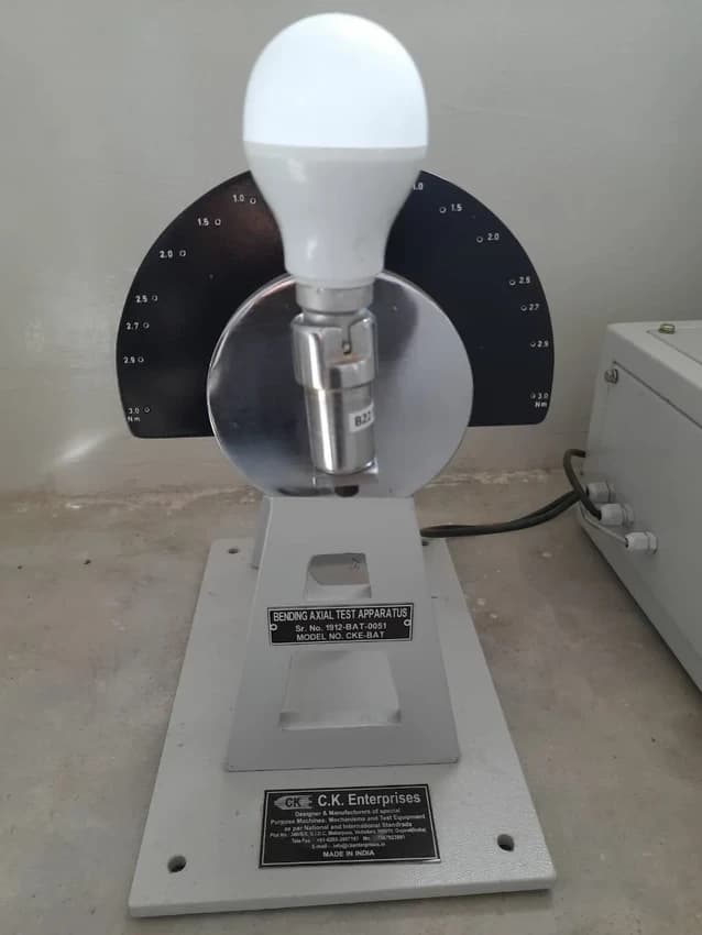 40 Kg Light Grey and Black Bending Axial Test Apparatus, Packaging Type: Box, Model Name/Number: CKINSTO-LBATA-0020