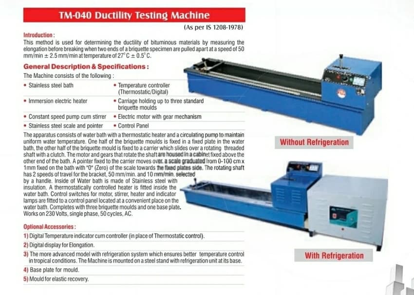 Automatic MS Ductility Testing Machine