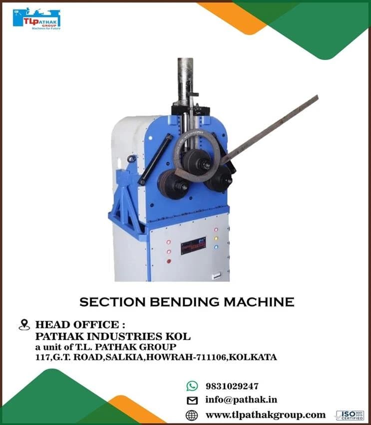 Steel SECTION BENDING MACHINE, For Industrial, Model Name/Number: Hipat Sb 50