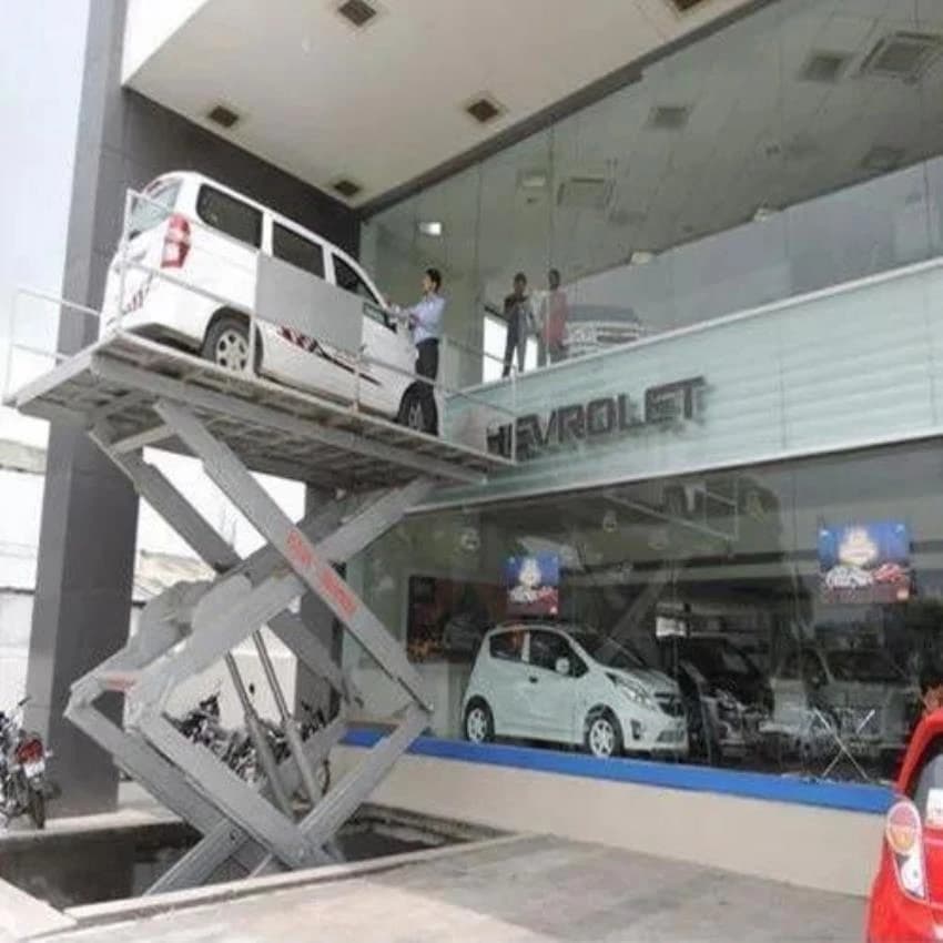 Hydro Showroom Scissor Car Lift, Running Mode: Stationary, Working Height: 20 feet