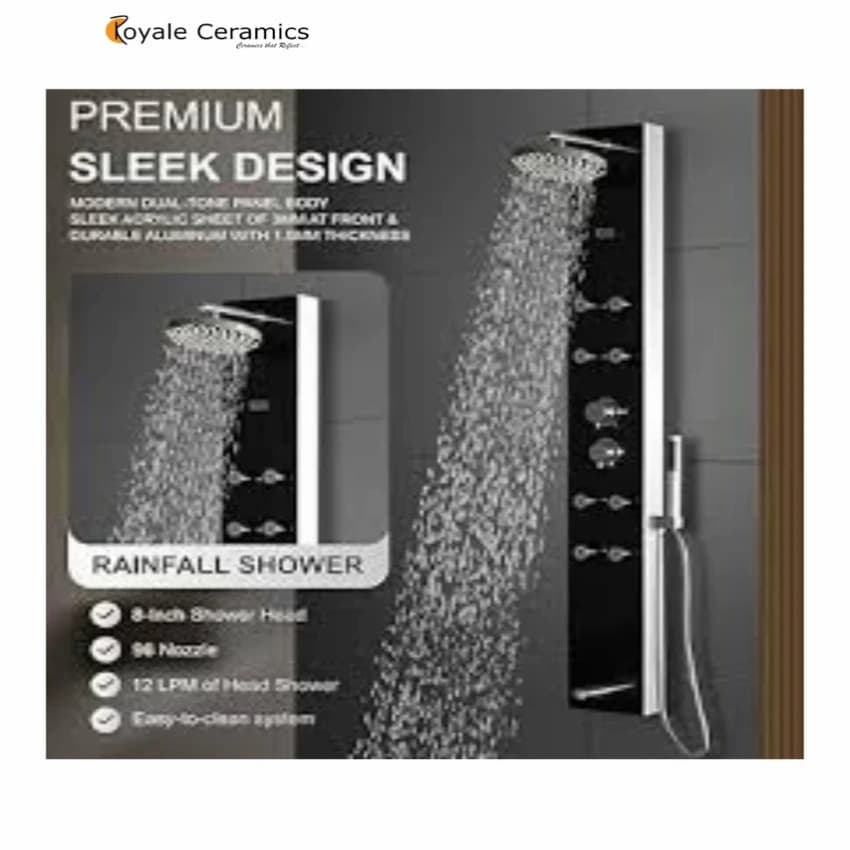 Aluminium OLIVE Shower Panel