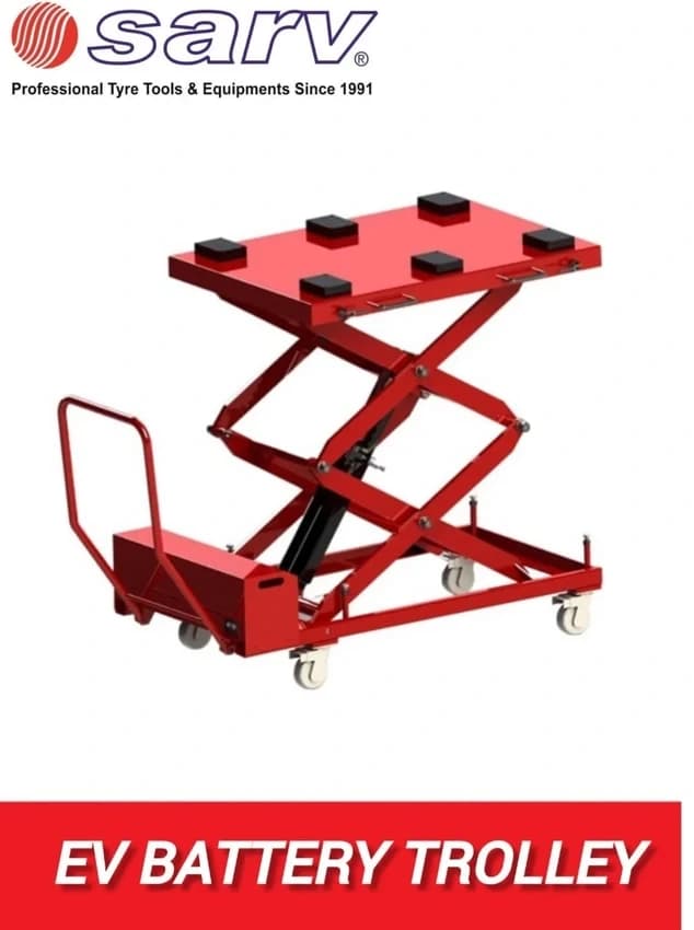 Sarv 1 Ton EV Battery Lift Trolley Heavy Duty Electric Vehicle Battery Lifter