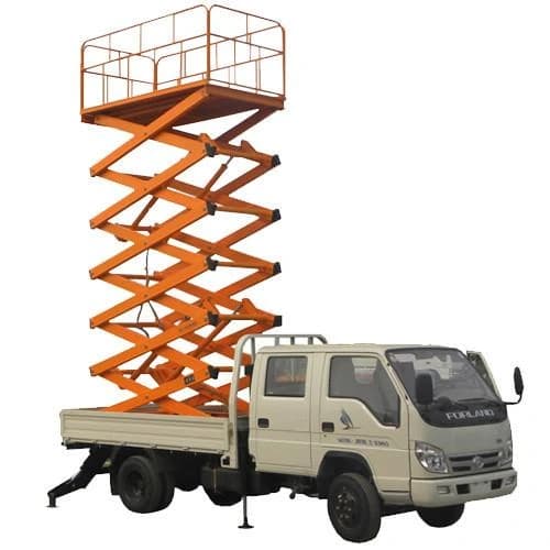 Vehicle Mounted Scissor Lift, Running Mode: Moving, Working Height: 30 feet