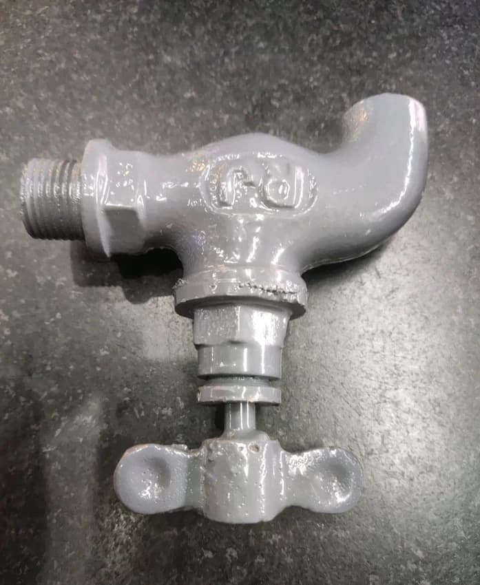 Cast Iron CI Short Body Bib Cock