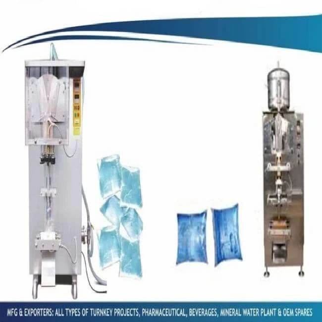 Semi automatic mineral water pouch packing machine