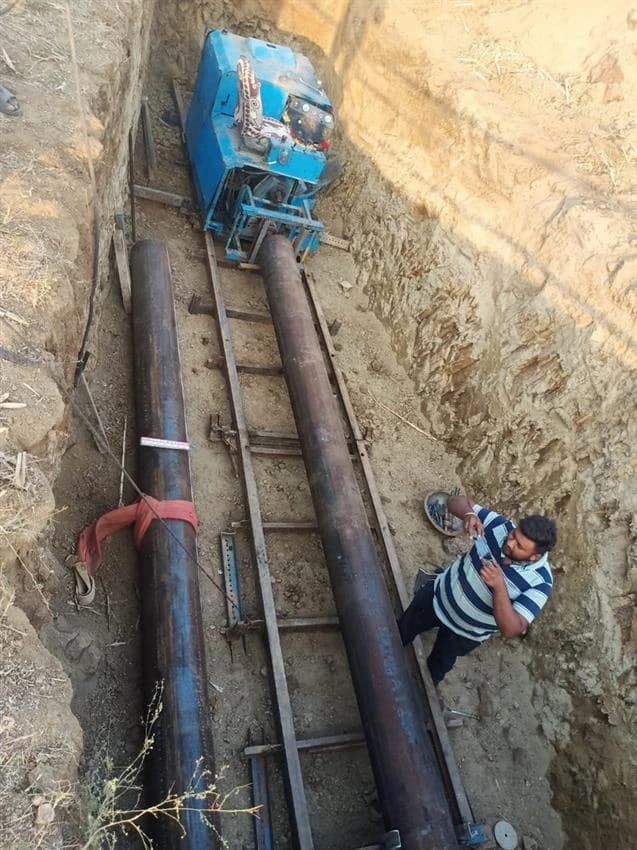 Road Crossing Cast Iron Horizontal Boring Machine, Automation Grade: Semi-Automatic