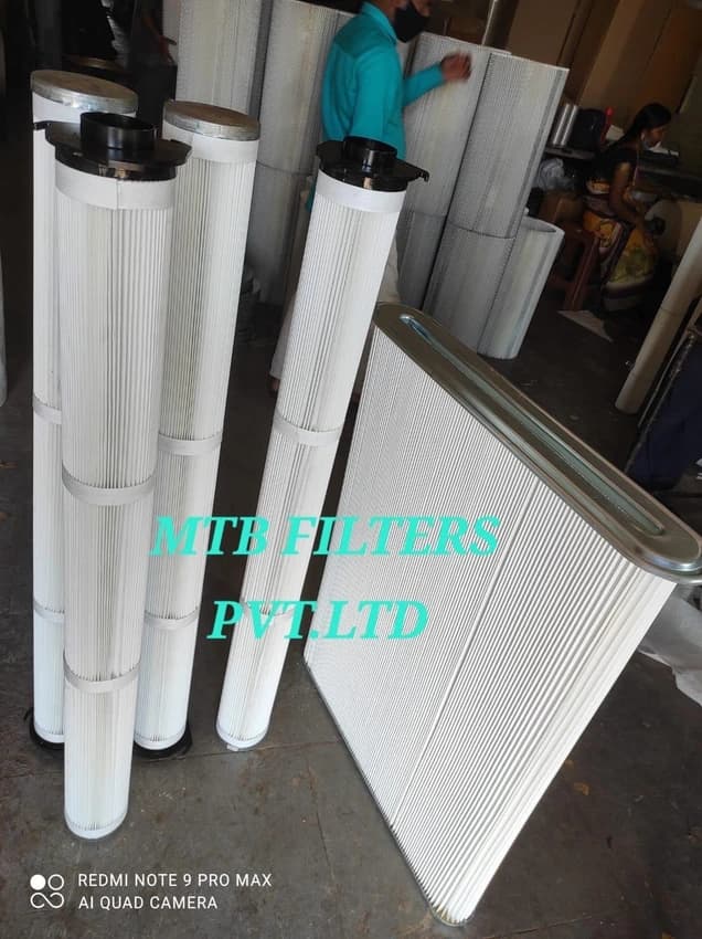MTB Vibratory Cement Silo Top Mounted Dust Collector, Non Woven, Automation Grade: Semi Automatic