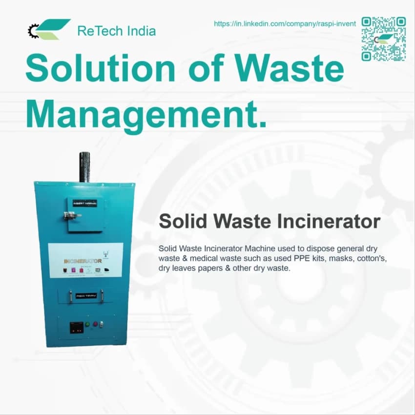 Electrical Ash Smokeless Incinerator machine, Capacity(kg/batch): 10 kg/batch