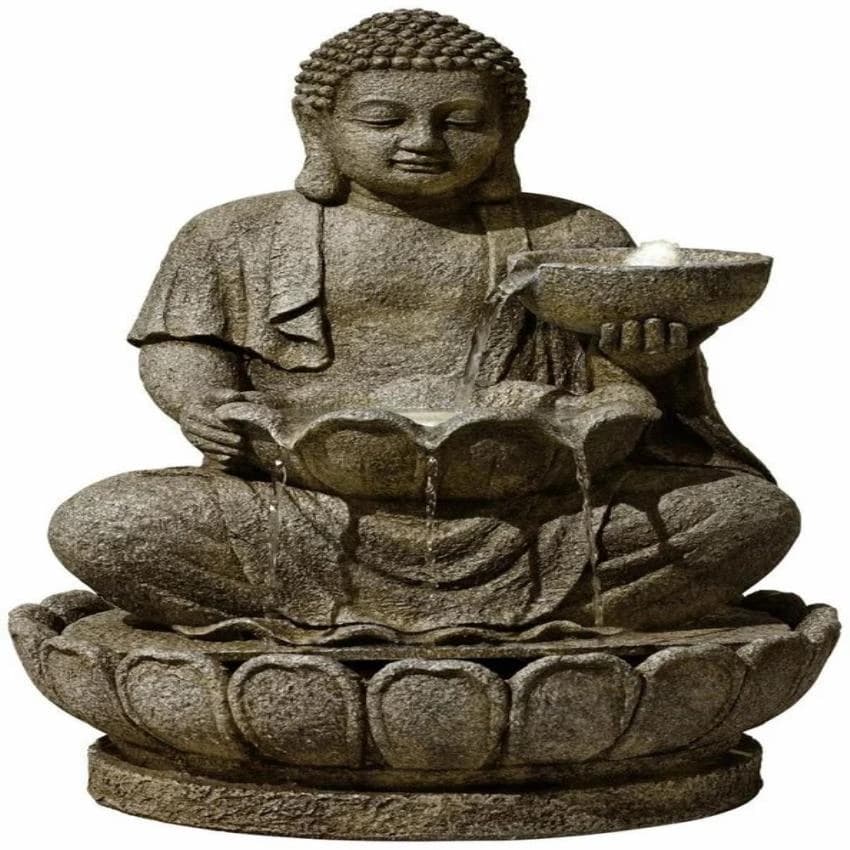 Fiber Buddha,FRP Fountain Statue, For Exterior Decor