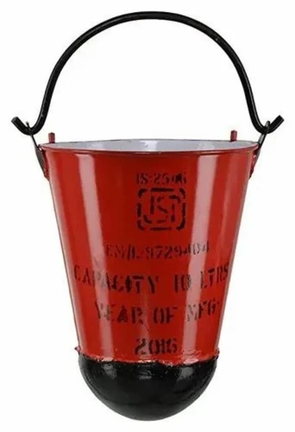 ISI Marked Fire Bucket