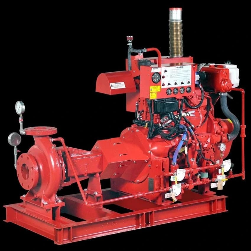 10Hz Manual Fire Fighting Pumps With Diesel Engine, Max Flow Rate: High