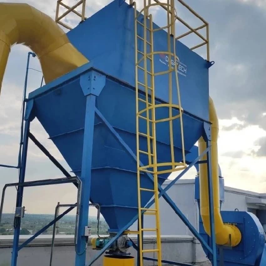Mild Steel Dust Collector, For Powder Processing Industry, Automation Grade: Fully Automatic