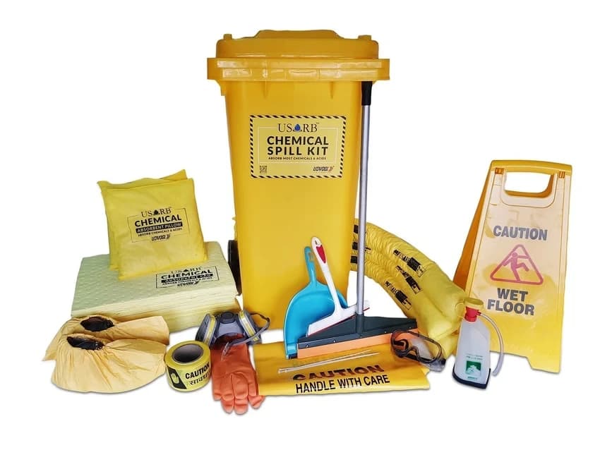 Industrial kit Chemical Oil Universal-Spill Kits Udyogi, Absorbent capacity: 10 to 240 Ltr