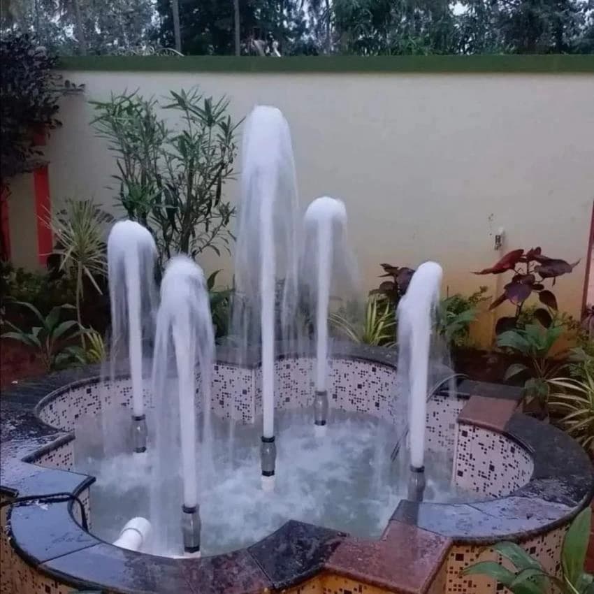 BRASS Red Foam Jet Fountains, For Show Case