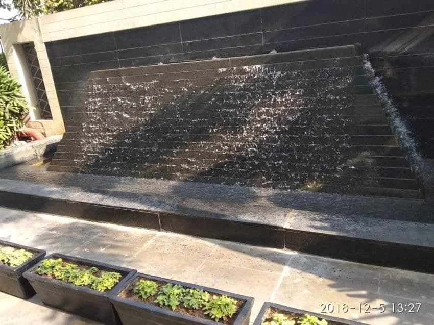 FRP Brown Water Fall Fountain