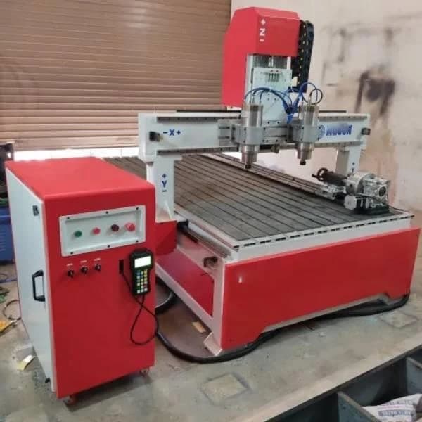 Dual Head Cnc Wood Carving Machine