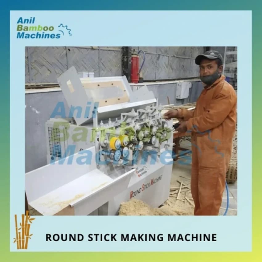 7 Hp- 9 Hp Round Bamboo Stick Making Machine, For Agarbatti