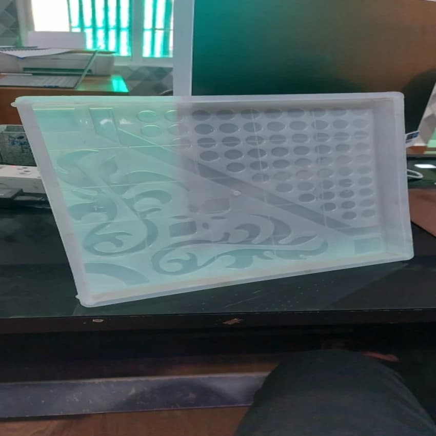 Square 12x12 Silicone plastic Moulds Chequered Tiles, Combine Mold