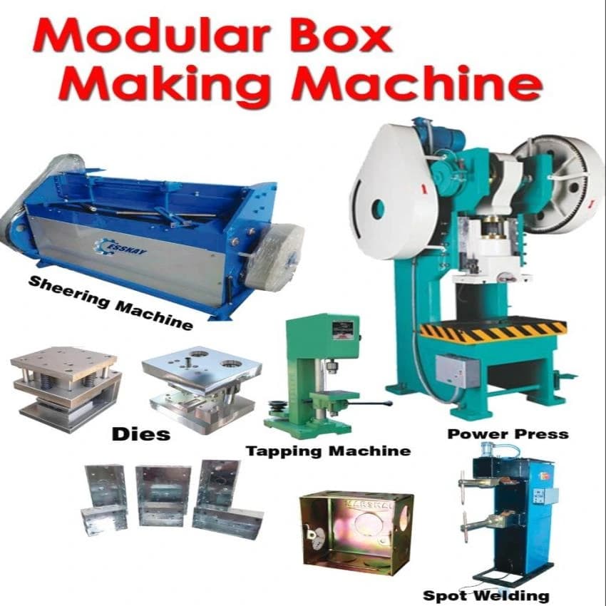GPCC Electrical GI Metal Box Making Machine, For Junction Boxes