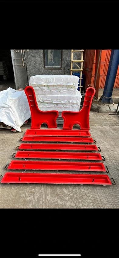 Yellow Fiber Park Benches Moulds