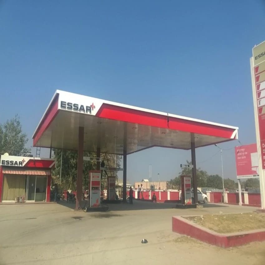 Mild Steel,ACP Petrol Pump Canopy