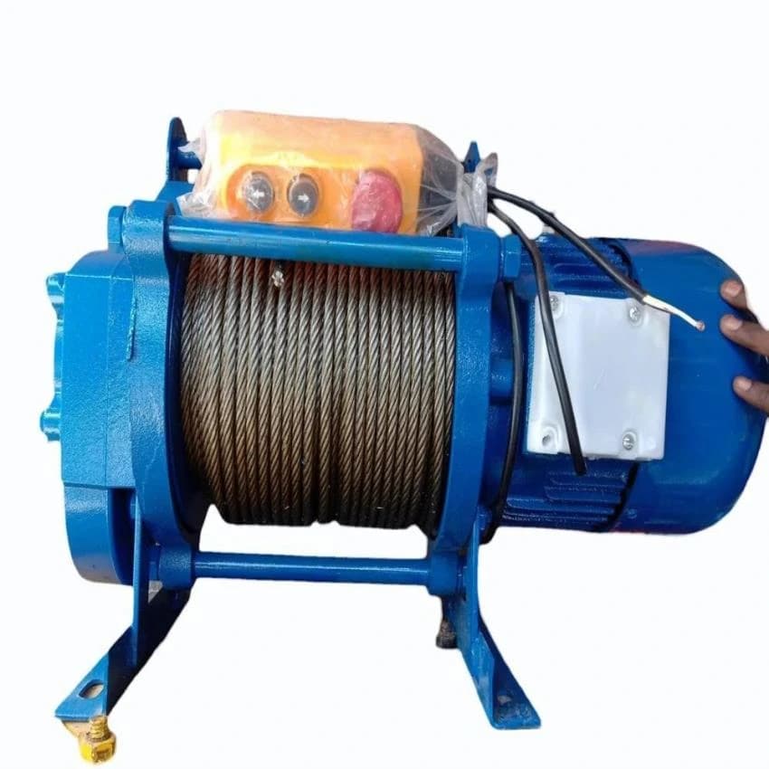 Blue Mini Construction Crane