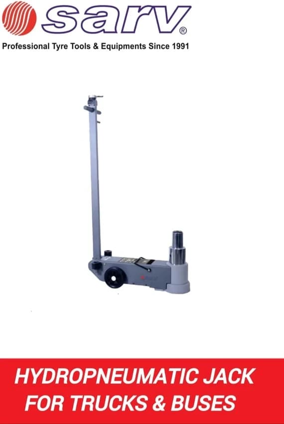 Heavy-Duty Hydro Pneumatic Vehicle Lifting Jack for Truck, Bus & Commercial Vehicle Maintenance