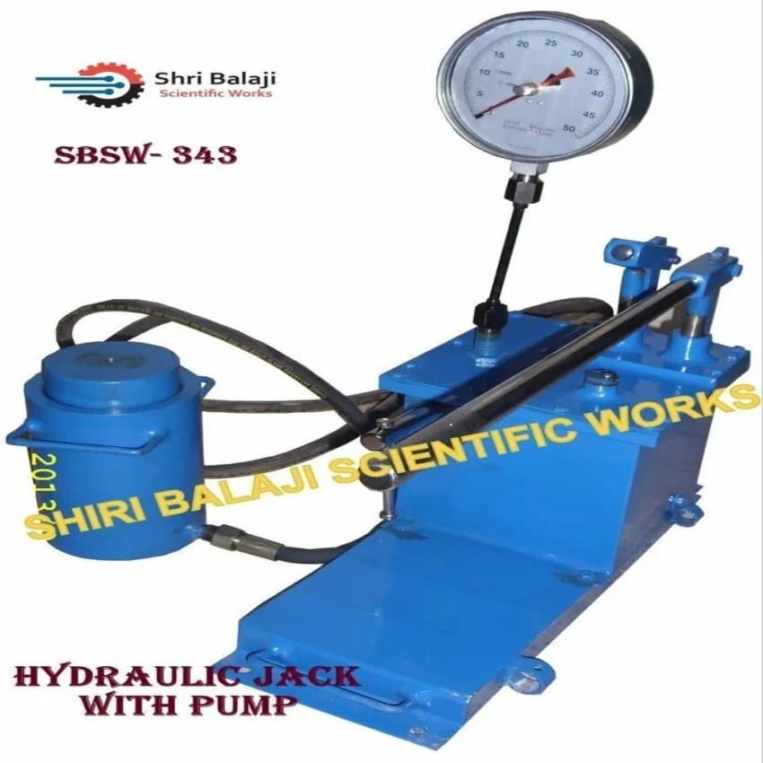 SBSW Mild Steel Hydraulic Jack With Pump, For Industrial, Capacity: 2000kn