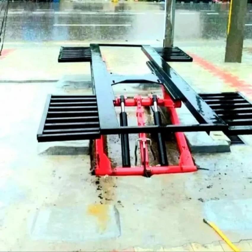 EVECO Washing Scissor Lift with Tire Support Plateform