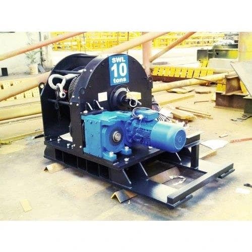 Manual Electric Winches Larger, Capacity: 5 ton, For Double Beam Crane